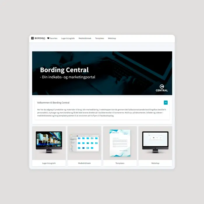 Eksempel på Bording Central løsning